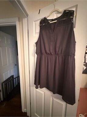 Maurice’s Sleeveless Cutout Women's Mini Dress  in Charcoal